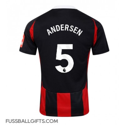Fulham Joachim Andersen #5 Fußballbekleidung Auswärtstrikot 2024-25 Kurzarm Fulham Joachim Andersen #5 Fußballbekleidung Auswärtstrikot 2024-25 Kurzarm